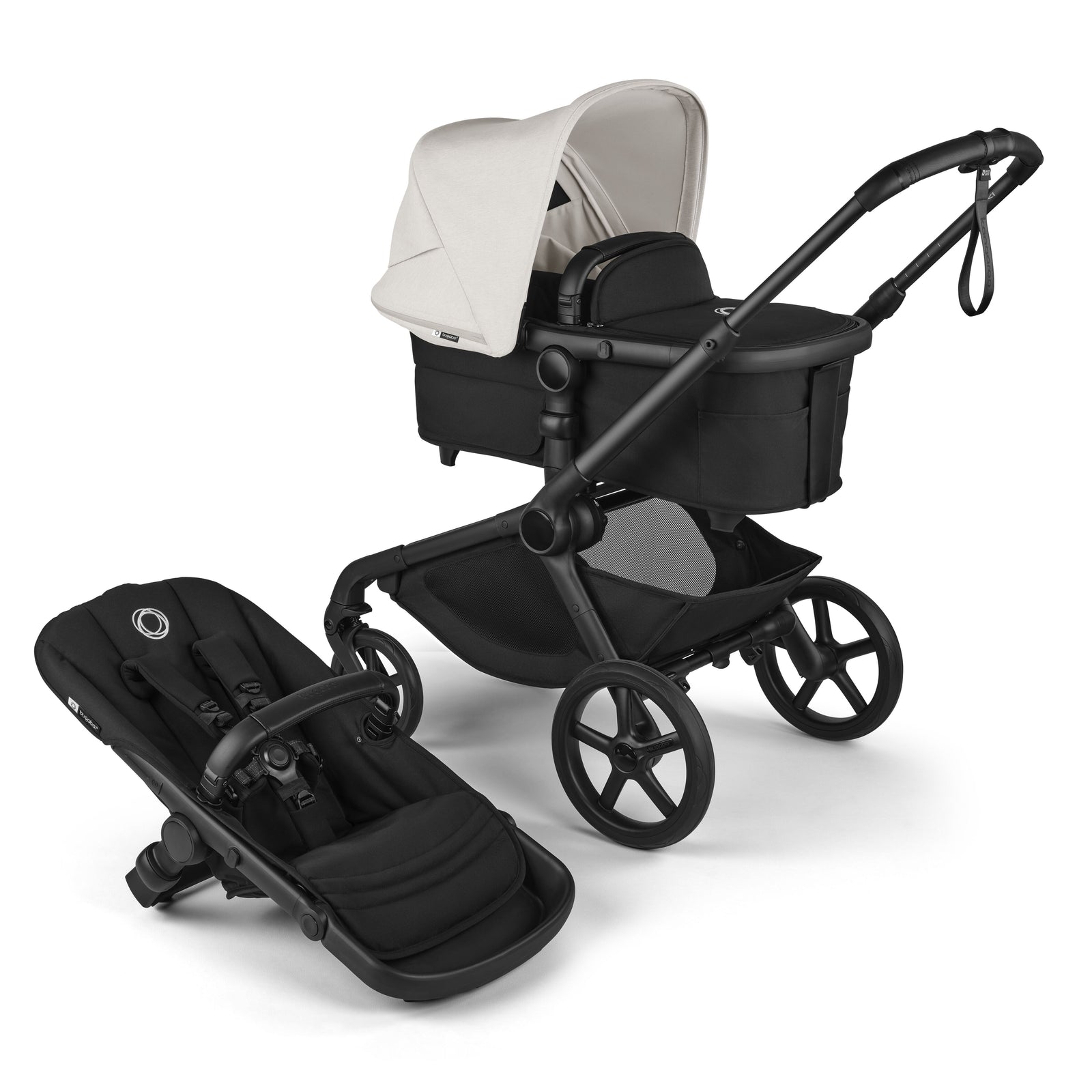 Coche Bugaboo Kangaroo - BLACK/MISTY WHITE