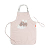 Done by Deer Delantal Impermeable para Niños - Rosado con diseño colorido y práctico para proteger durante las comidas.