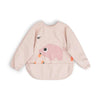 Done by Deer Babero con mangas - Tiny Farm Rosa