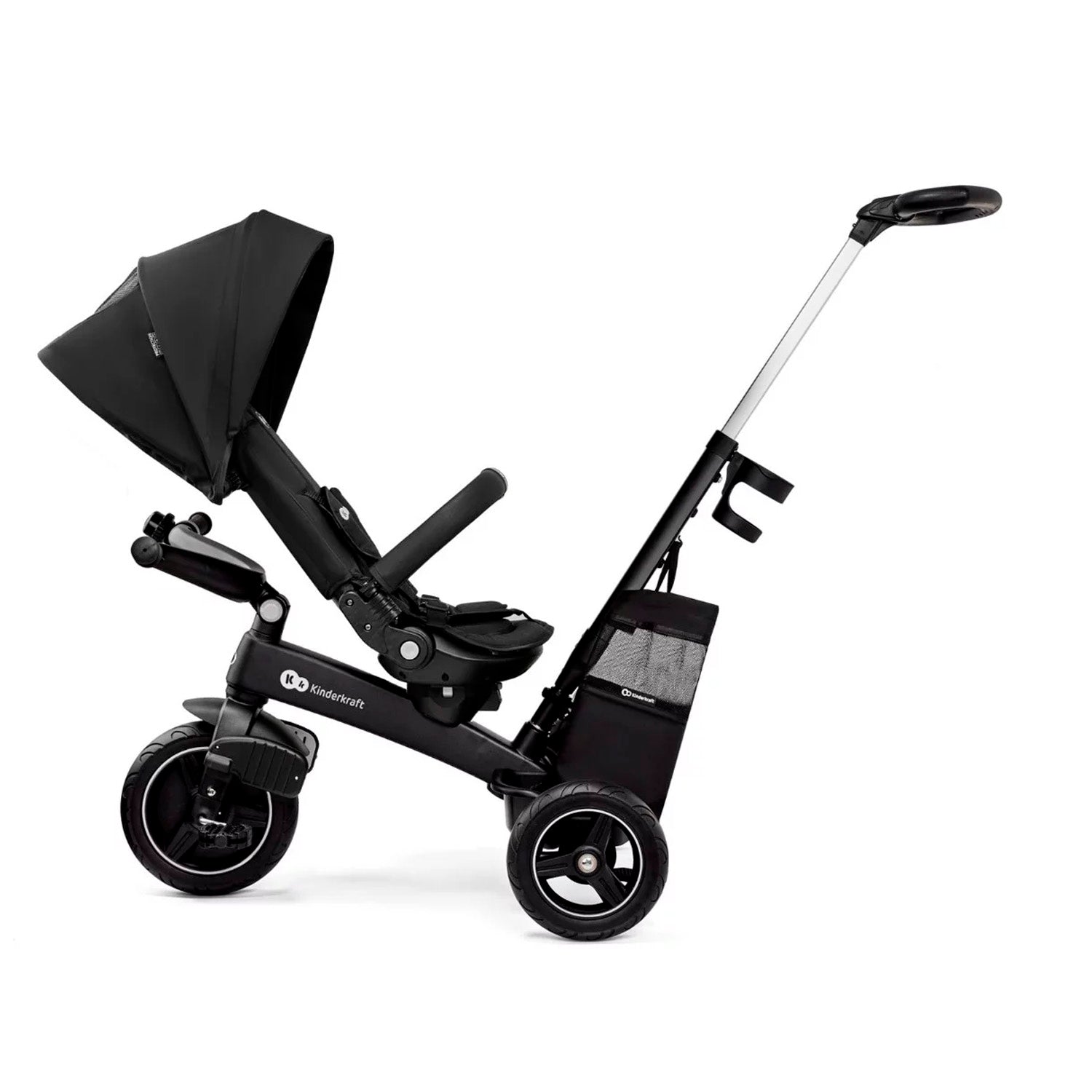 Kinderkraft Triciclo 5 en 1 Easytwist - Negro - Blanca y Augusto