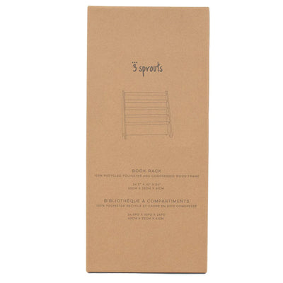 3 Sprouts Librero De Tela Reciclada - Terrazzo Arena
