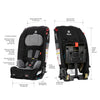 Diono Silla de Auto Convertible Diono Radian® 3R - Tormenta Negra