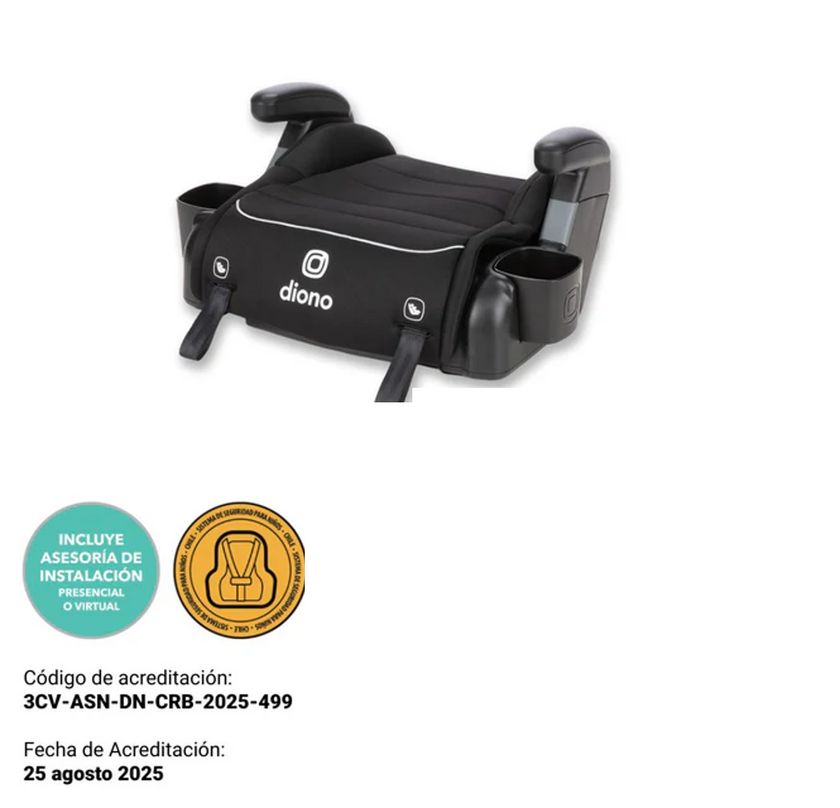 Diono Alzador Connect3® RXT Backless Booster - Black Storm