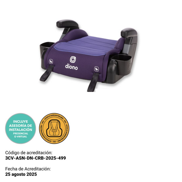 Diono Alzador Connect3® RXT Backless Booster - Purple Wildberry