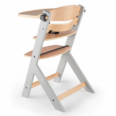 Kinderkraft Silla de comer Evolutiva Enock - Wooden/Grey