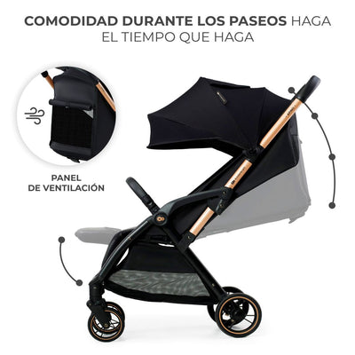 Kinderkraft Coche Compacto ALPINO - Negro (PRE-VENTA)