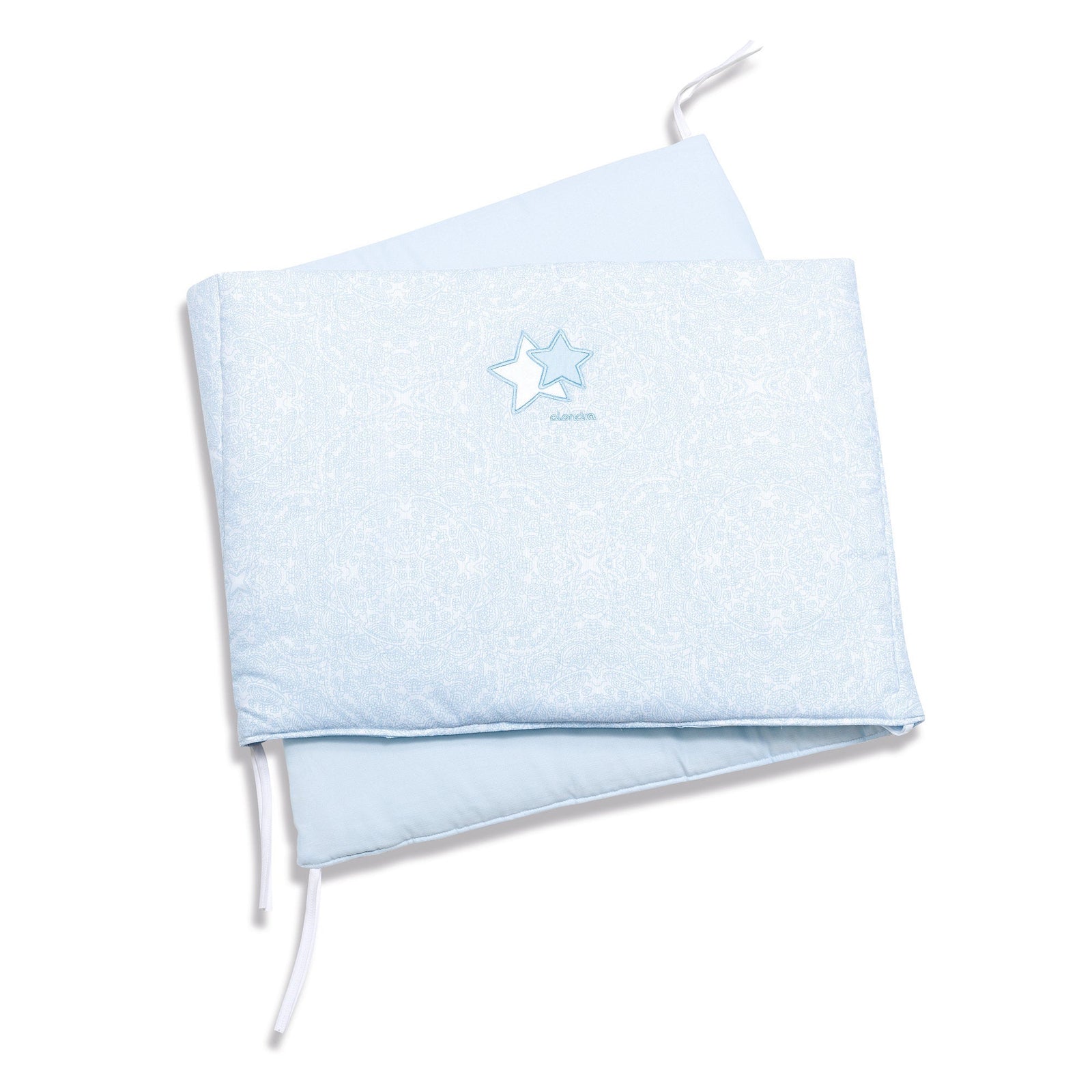 Protector cuna para mediad 60x120cm en clor celeste marca Alondra