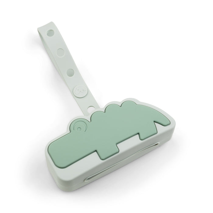 Done by Deer porta chupetes de silicona croco  verde