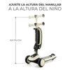 Scooter y bicicleta de balance Kinderkraft HALLEY 2 en 1 blanco, ideal para niños pequeños.