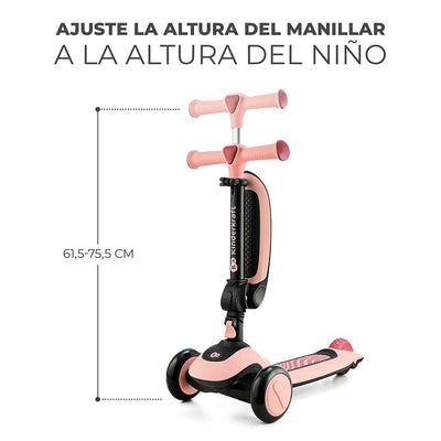 Kinderkraft Scooter 2 en 1 Halley - Pink