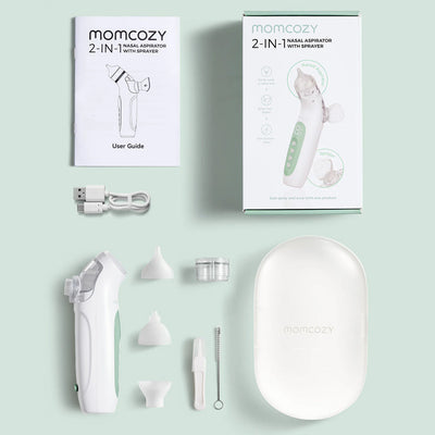 Momcozy Aspirador Nasal Eléctrico con Pulverizador y Succión