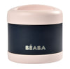 Termo Beaba para alimentos, rosado, resistente e irrompible, sin BPA.