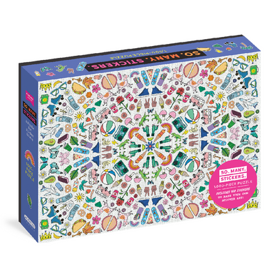 Eeboo Puzzle 1000 piezas - So. Many. Stickers.