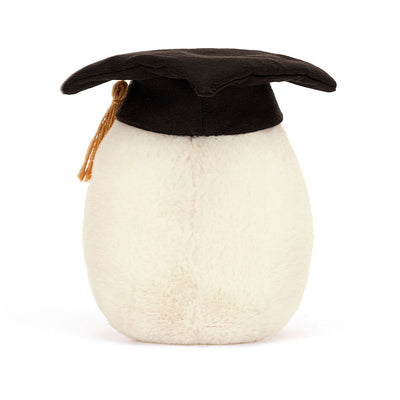 peluche Huevo duro gradudo de jellycat disponible en Blanca y Auguso vista trasera