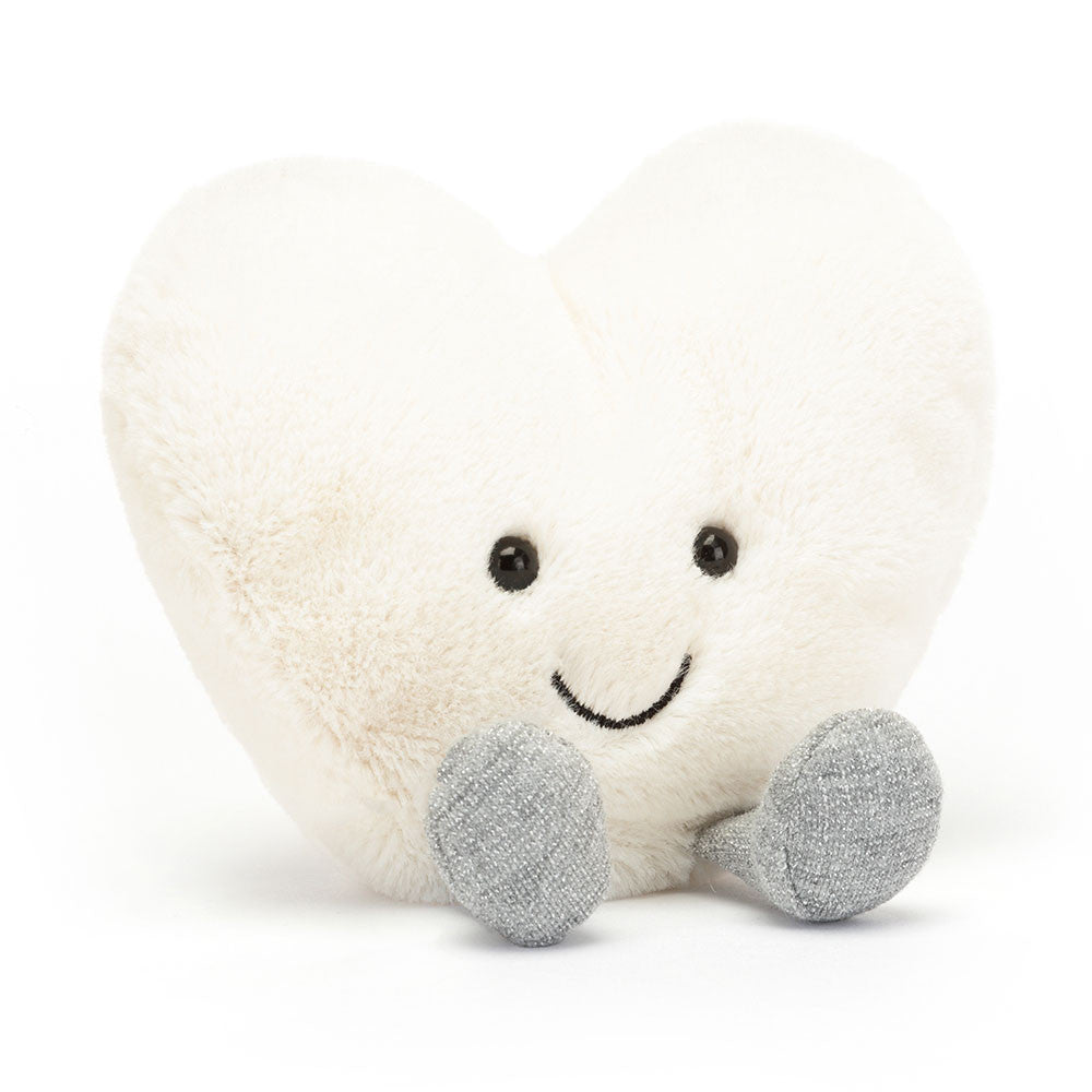 Peluche Jellycat Corazon Blanco