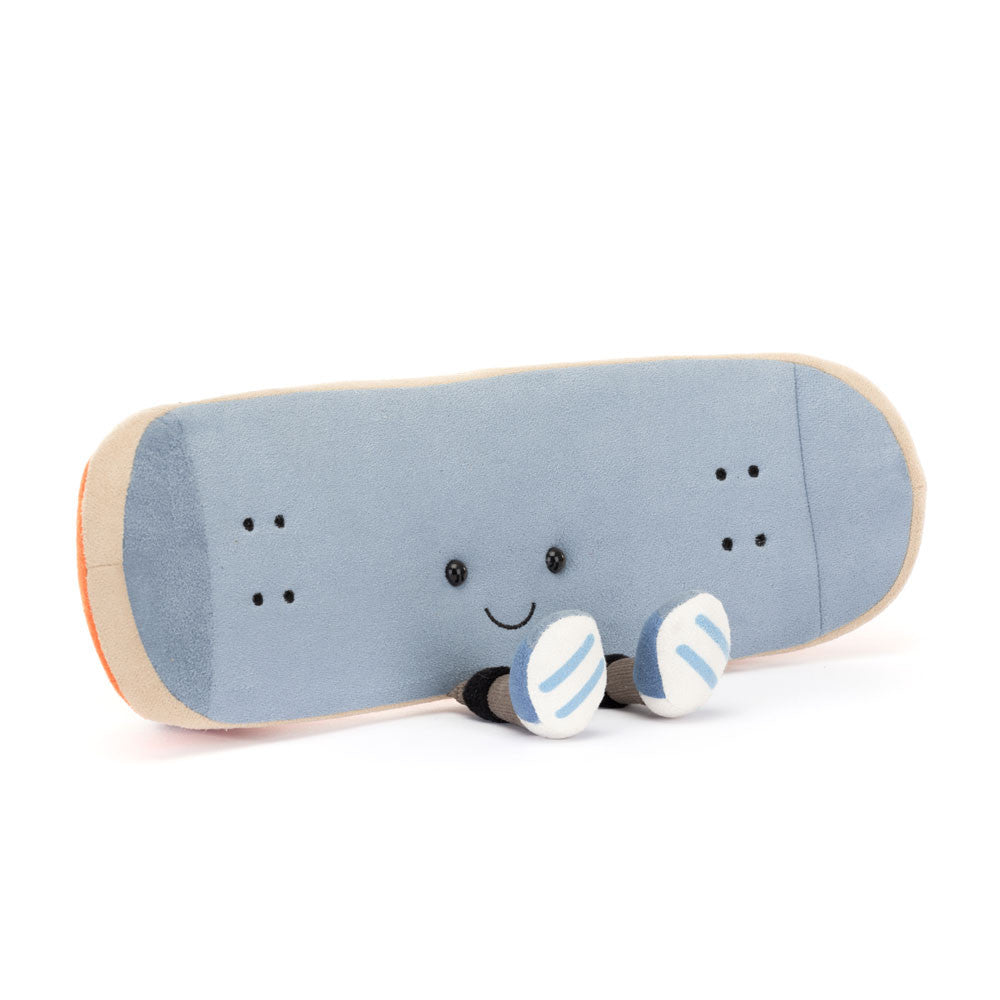 eres un skater, aca tu peluche favortio de Jellycat. Un skate para siempre en blanca y augusto