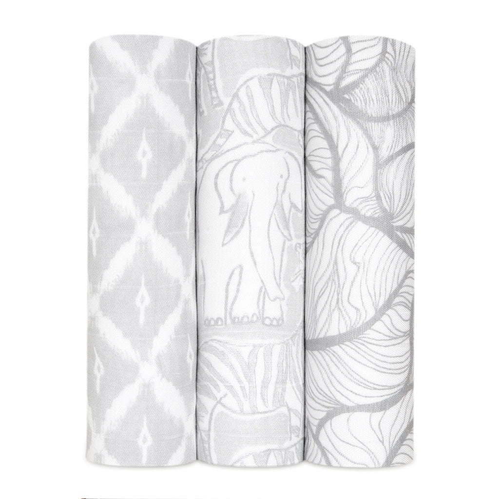 Aden and Anais Mantas 3 Pk Swaddle Bamboo - Culture Club