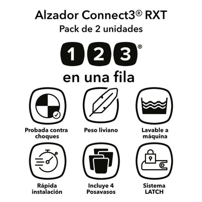 Diono Alzador Connect3® RXT Backless Booster - Blue Surge