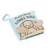 Jellycat Libro de tela Bashful Bunny Loves You