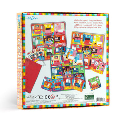 Eeboo Juego Bingo - de cabaña acogedora