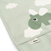 Done by Deer Babero impermeable con velcro - Nubes Verde