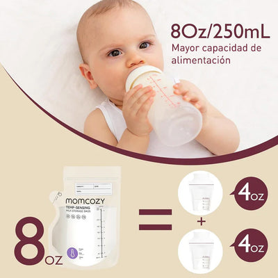 Momcozy Bolsa para almacenar leche materna con Boquilla ( 60 uds)