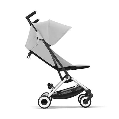 Cybex Travel System Coche LIBELLE SLV Fog Grey con Silla Nido Aton B2