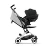 Cybex Travel System Coche LIBELLE SLV Fog Grey con Silla Nido Aton B2