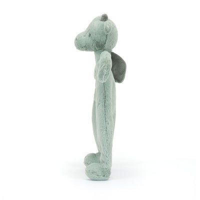 tuto dragon como una manta para dormir o hacer tuto de Jellycat vistal lateral en Blanca y Augusto