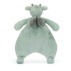 tuto dragon como una manta para dormir o hacer tuto de Jellycat con alitas traseras en Blanca y Augusto