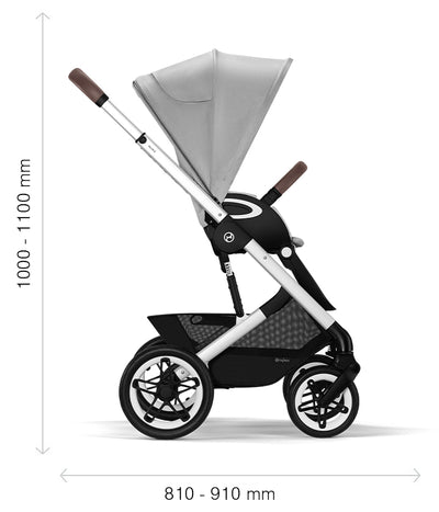 Cybex Coche de Paseo TALOS S LUX - SLV Lava Grey