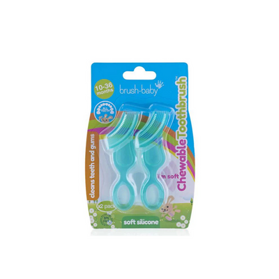 Cepillo de Dientes Masticable para Bebés (2 unidades)