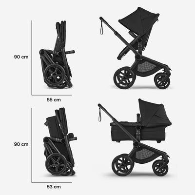 Bugaboo Fox 5 Renew negro/negro con capota negra