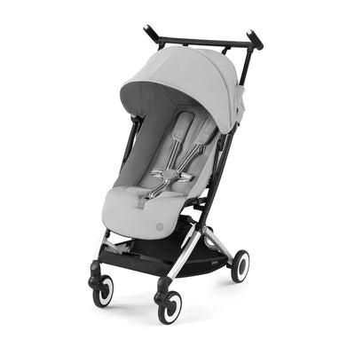 Cybex Travel System Coche LIBELLE SLV Fog Grey con Silla Nido Aton B2