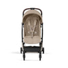 Cybex Travel System Coche ORFEO Almond Beige con Silla Nido Aton B2