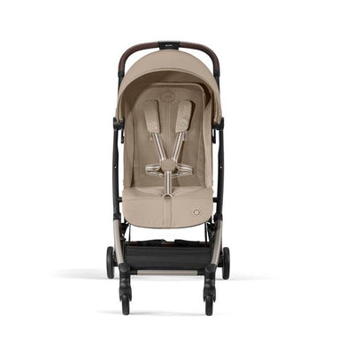 Cybex Travel System Coche ORFEO Almond Beige con Silla Nido Aton B2
