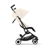 Cybex Travel System Coche LIBELLE BLK Canvas White con Silla Nido Aton B2