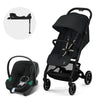 Cybex Travel System Coche BEEZY Magic Black con Silla Nido Aton B2