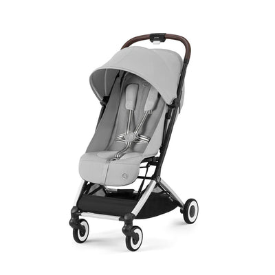 Cybex Travel System Coche ORFEO Fog Grey con Silla Nido Aton S2