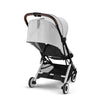Cybex Travel System Coche ORFEO Fog Grey con Silla Nido Aton S2