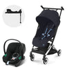 Cybex Travel System Coche LIBELLE BLK Magic Black con Silla Nido Aton B2
