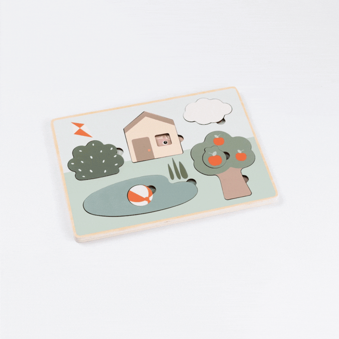 Done by Deer Puzzle de Madera en capas - Deer Friends