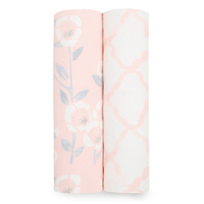 Aden and Anais Mantas 2 Pk Swaddle Bamboo - Stencil