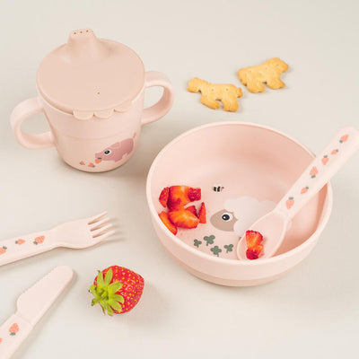 Done by Deer Plato Bowl - Tiny Fam Rosa