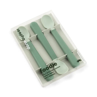 Done by Deer Set 3 Cucharas - Verde