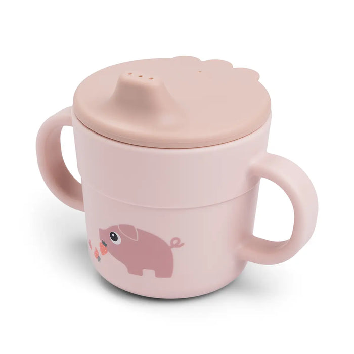 Done by Deer taza con asas - tiny farm rosa