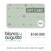 Gift Card Digital Blanca y Augusto - $100.000