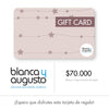 Gift Card Digital Blanca y Augusto - $70.000