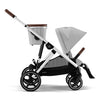 Cybex Travel System Coche GAZELLE SLV Lava Grey con Silla Nido Aton G