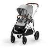 Cybex Travel System Coche GAZELLE SLV Lava Grey con Silla Nido Aton G